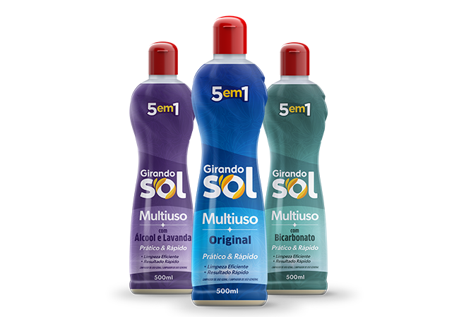 Linha de Limpadores Multiuso Girando Sol