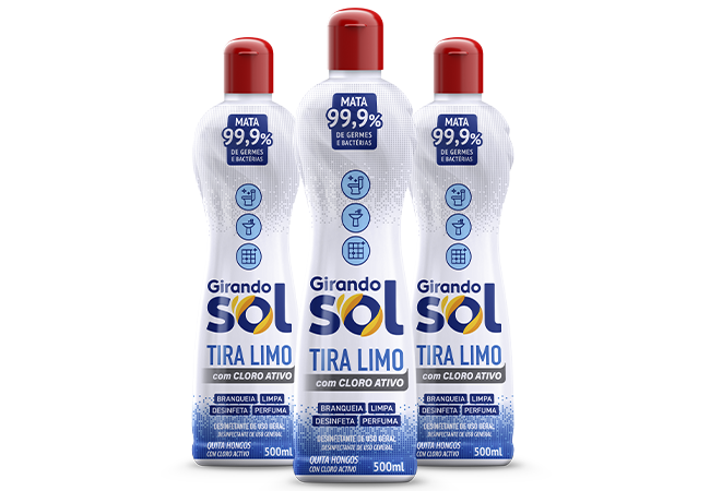 Linha de Tira Limo com Cloro Ativo Girando Sol