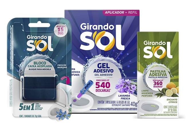 Linha de Linha Toilet Girando Sol