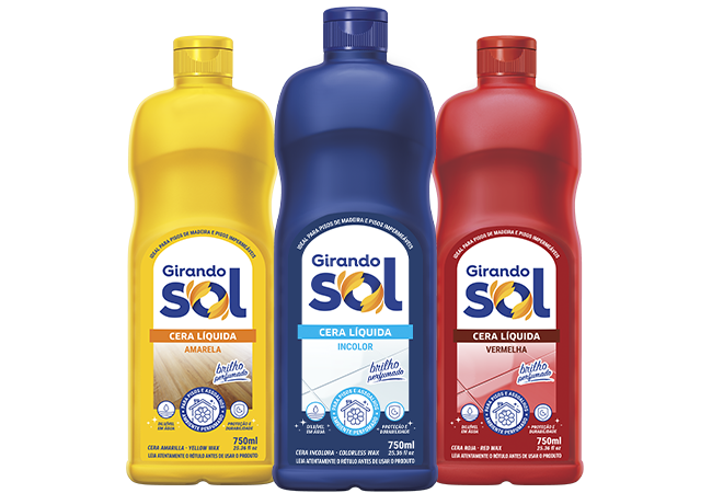 Linha de Cera Líquida Girando Sol
