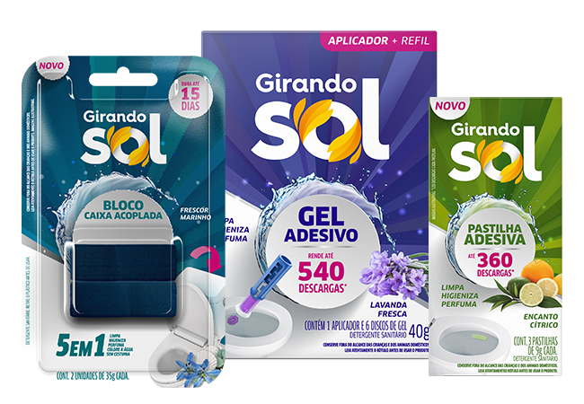 Linha de Linha Toilet Girando Sol
