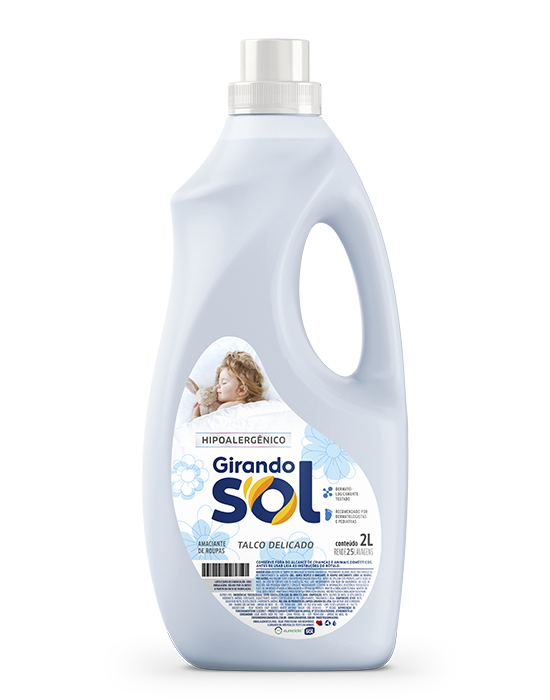 Embalagem Amaciante de Roupas Diluído Talco Delicado (Hipoalergênico)