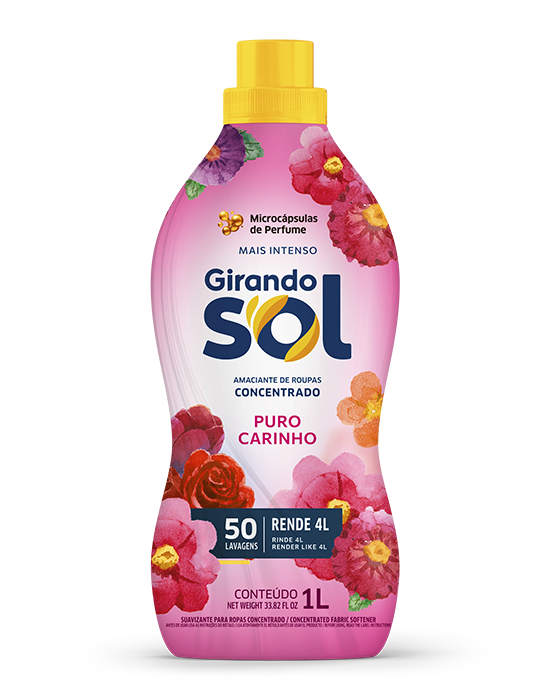 Embalagem Amaciante Concentrado Puro Carinho