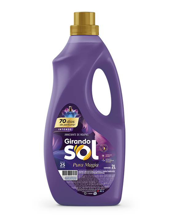 Embalagem Amaciante de Roupas Diluído Pura Magia