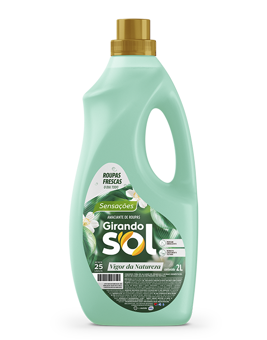 Embalagem Amaciante de Roupas Diluído Vigor da Natureza