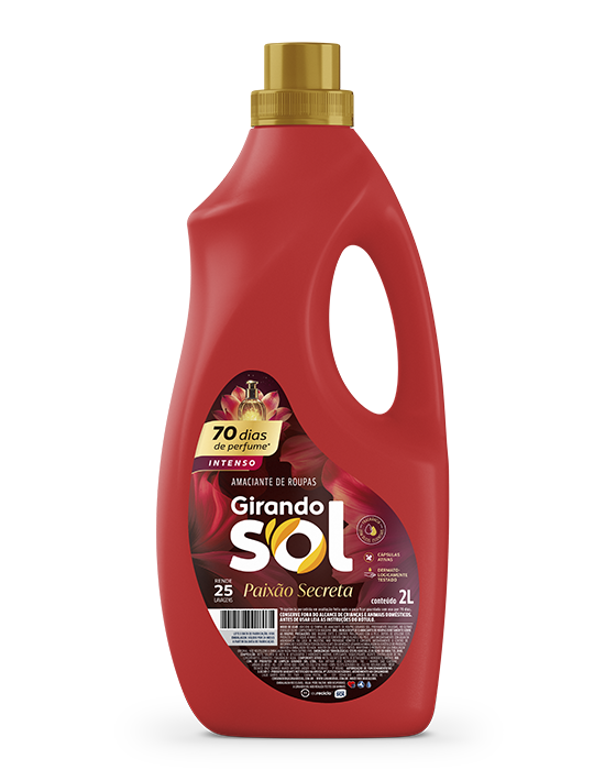 Embalagem Amaciante de Roupas Diluído Paixão Secreta