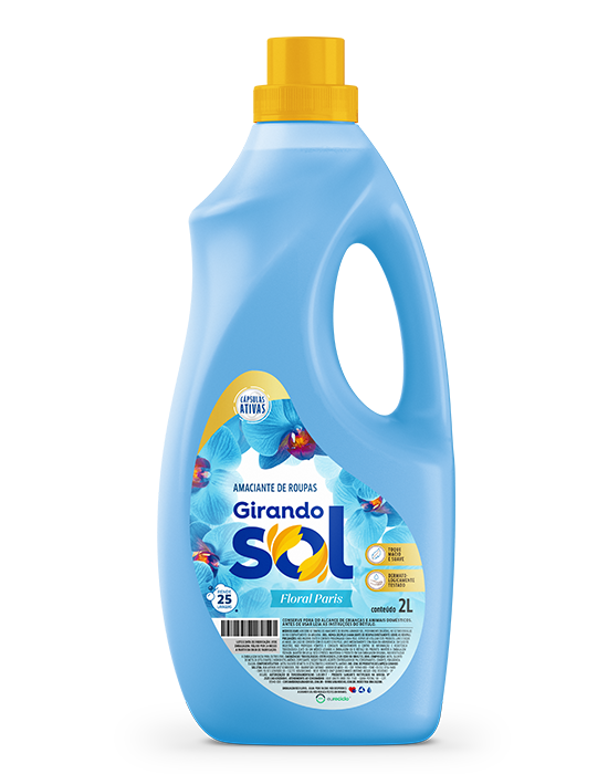 Embalagem Amaciante Diluído Floral Paris