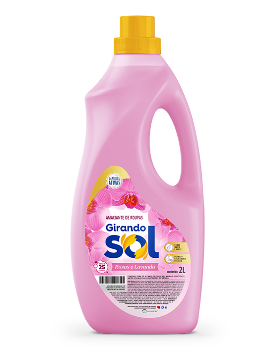 Embalagem Amaciante Diluído Rosas e Lavanda