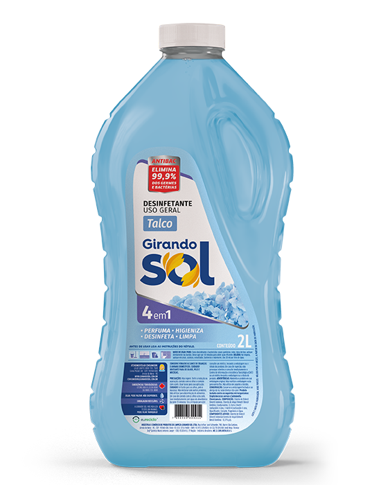 Embalagem Desinfetante Talco