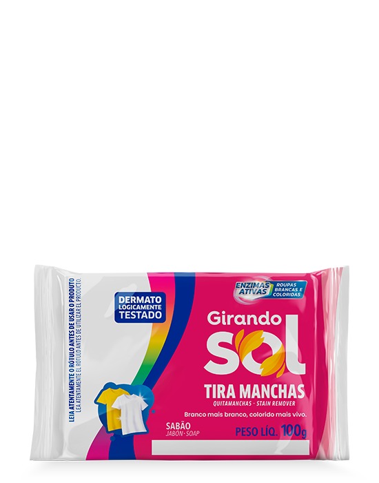 Embalagem Tira Manchas sem Cloro Sabão