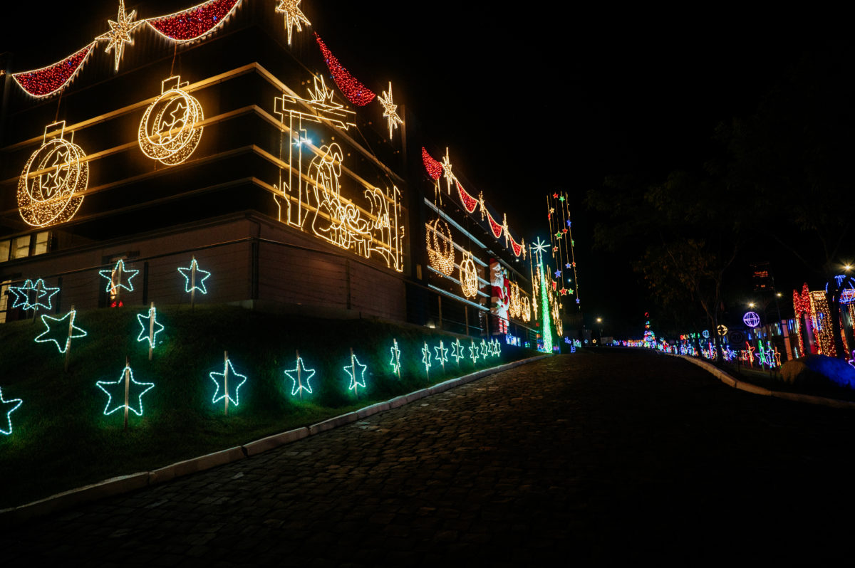 Natal Iluminado Girando Sol